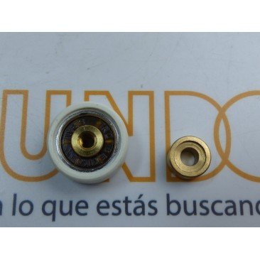 Rodamiento Mampara Pista Lisa 19mm y casquillo de 6mm.