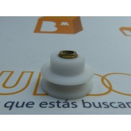 Rodamiento mampara semicircular cuello corto 25mm nylon