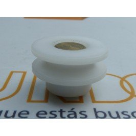 Rodamiento mampara semicircular cuello corto 25mm nylon