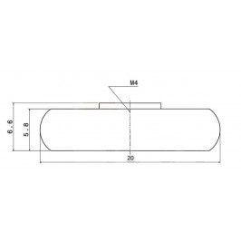 Rodamiento mampara 20mm. pista convexa M073