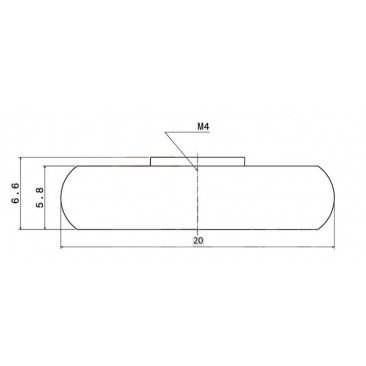 Rodamiento mampara 20mm. pista convexa M073