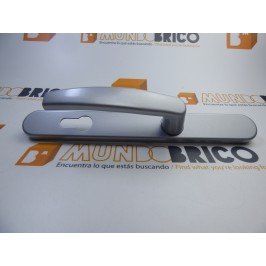 Manilla PUERTA PVC Plata Con bocallave