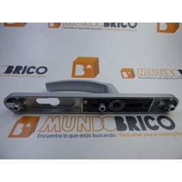 Manilla PUERTA PVC Plata Con bocallave