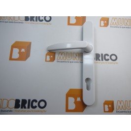 Manilla PUERTA PVC Blanco Con bocallave