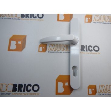 Manilla PUERTA PVC Blanco Con bocallave
