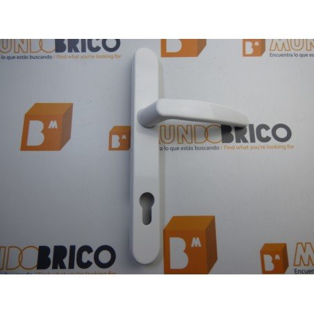 Manilla PUERTA PVC Blanco Con bocallave