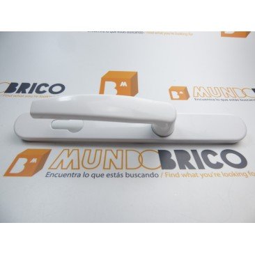 Manilla PUERTA PVC Blanco Con bocallave