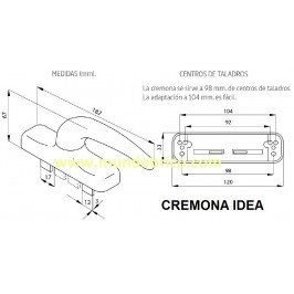 Cremona practicable 6511 IDEA ALMA Blanco