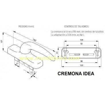 Cremona practicable 6511 IDEA ALMA Negro