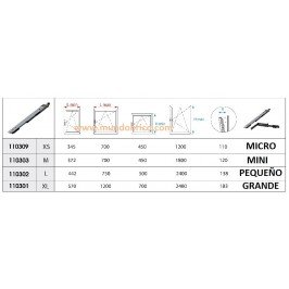KIT Oscilobatiente STAC 1 hoja BLANCO MICRO KIT Oscilobatiente STAC 1 hoja BLANCO MICRO