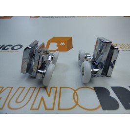 Juego doble rodamiento mampara 23mm.