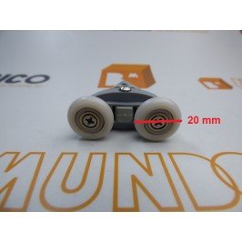 Pinza mampara doble rodamiento 20mm. M5 M081