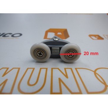 Pinza mampara doble rodamiento 20mm. M5 M081