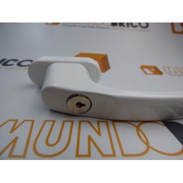 Manilla o cremona con LLAVE PVC Blanco
