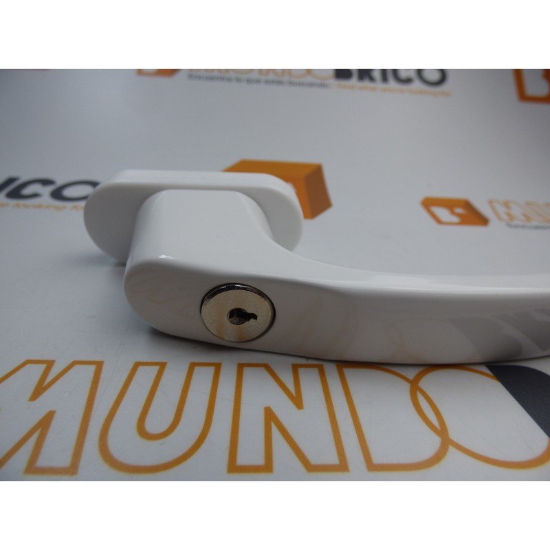 Manilla o cremona con LLAVE PVC Blanco