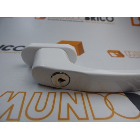 Manilla o cremona con LLAVE PVC Blanco