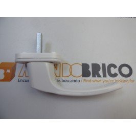 Manilla o cremona con LLAVE PVC Blanco