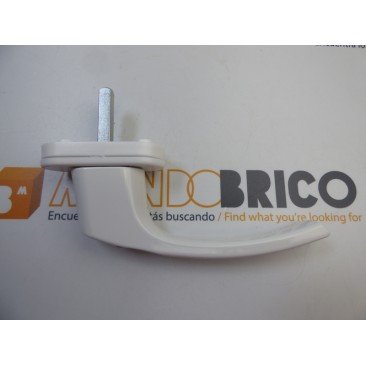 Manilla o cremona con LLAVE PVC Blanco