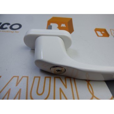Manilla o cremona con LLAVE PVC Blanco