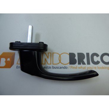 Manilla o cremona con LLAVE PVC Negro
