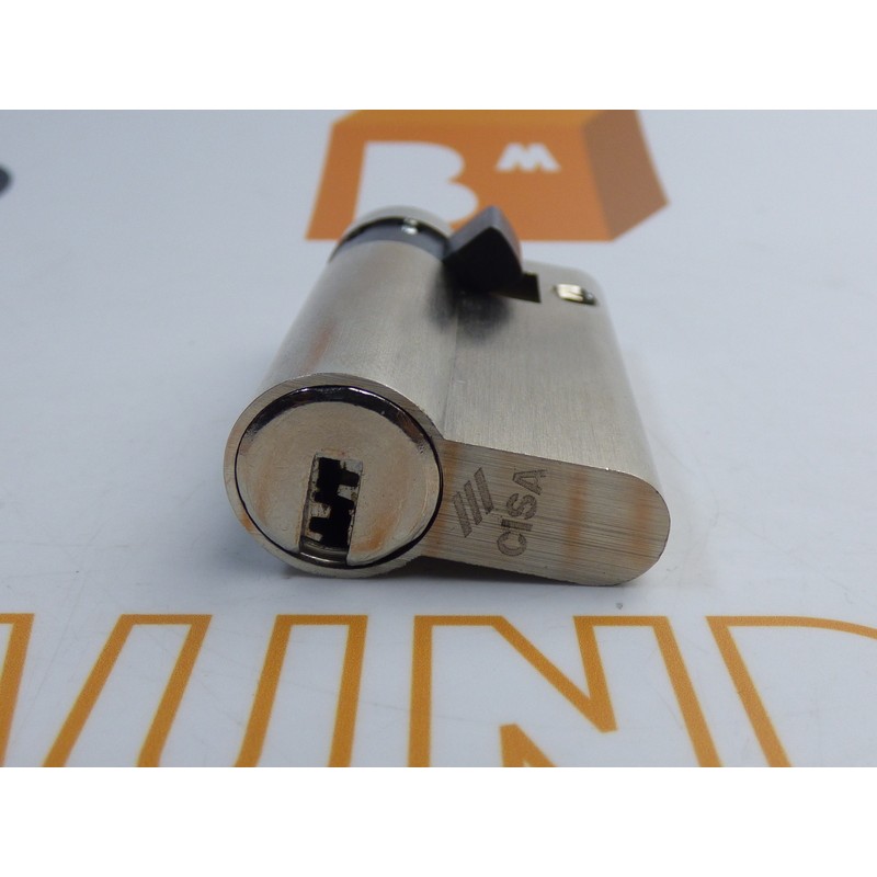 Cilindro CISA ASIX 30x10 Niquelado Leva Larga Cilindro CISA ASIX 30x10 Niquelado Leva Larga