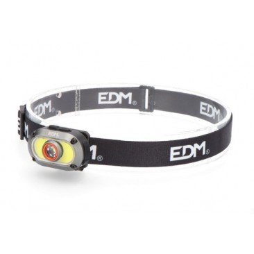 Linterna frontal LED de 7W+5W de aluminio recargable EDM