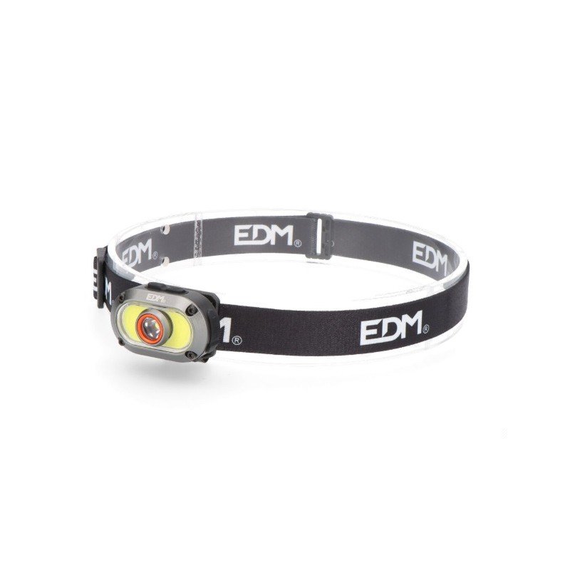 Linterna frontal LED de 7W+5W de aluminio recargable EDM