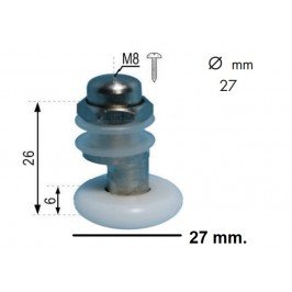 Rodamiento excéntrico de mampara de 27mm. M087