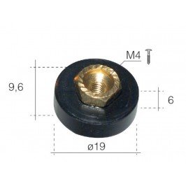 Rodamiento de bolas para mampara frontal de 19mm. M095