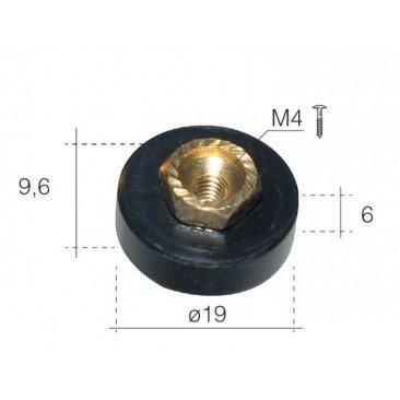 Rodamiento de bolas para mampara frontal de 19mm. M095
