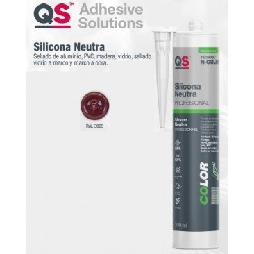 Silicona NEUTRA 3005 ROJO QS Tecnosil N-COLOR