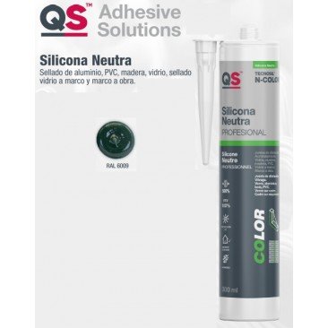 Silicona NEUTRA 6009 VERDE QS Tecnosil N-COLOR