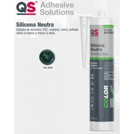 Silicona NEUTRA 6009 VERDE QS Tecnosil N-COLOR
