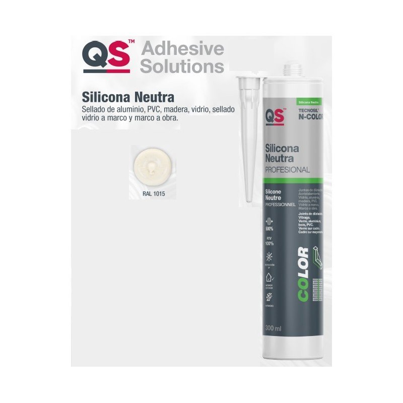 Silicona NEUTRA 1015 CREMA QS Tecnosil N-COLOR