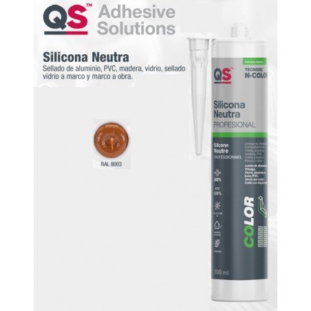 Silicona NEUTRA 8003 MARRÓN QS Tecnosil N-COLOR