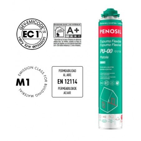 ESPUMA PISTOLA FLEXIBLE PU00 VERDE PENOSIL