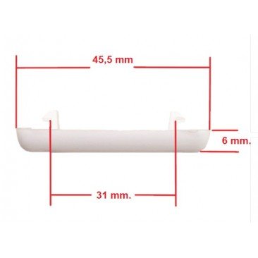 Vierteaguas, tapa o tapeta para ventanas de aluminio blanco o negro. Desagüe