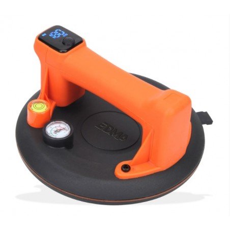 Ventosa eléctrica con batería EDMA 160 Kilos con nivel y pantalla digital