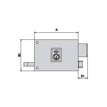 Cerradura CVL 1125-A-8-I