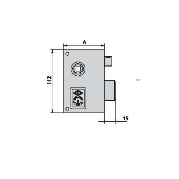 Cerradura CVL 56-BR-70-D