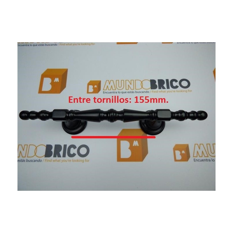 Tirador 1718/P 310 mm. Negro