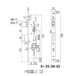 cerradura CISA 49225-35