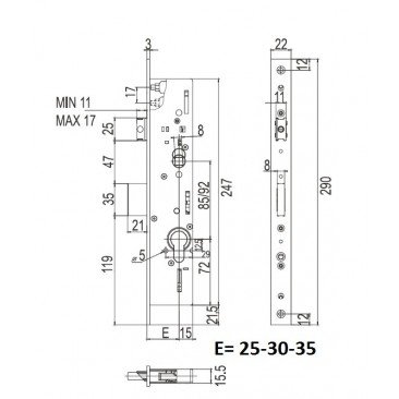 cerradura CISA 49225-35