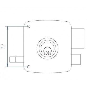 Cerradura MCM 2525P 100 Izquierda