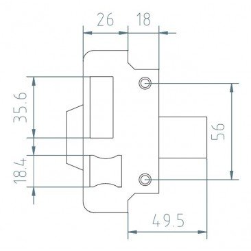 Cerradura MCM 2525P 100 Izquierda