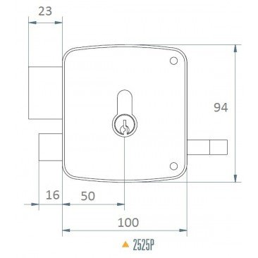 Cerradura MCM 2525P 100 Izquierda