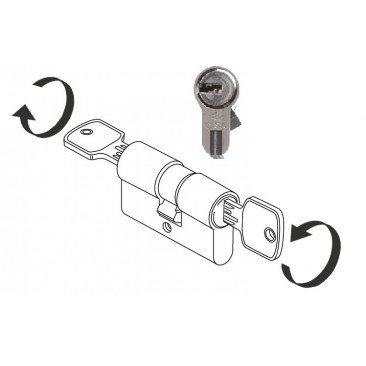 cilindro cisa astral S 30*45 niquel l/larga