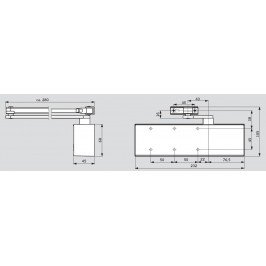 Muelle DORMA TS-71 Con Retención BLANCO Muelle DORMA TS-71 Con Retención BLANCO