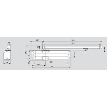 Muelle DORMA TS-90 Sin Retención NEGRO