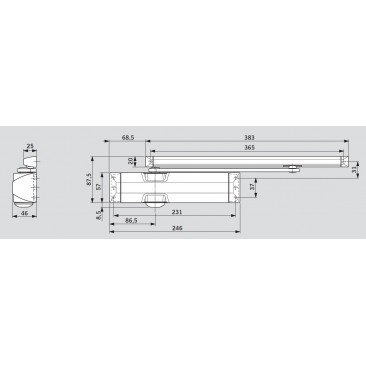 Muelle DORMA TS-90 Con Retención PLATA